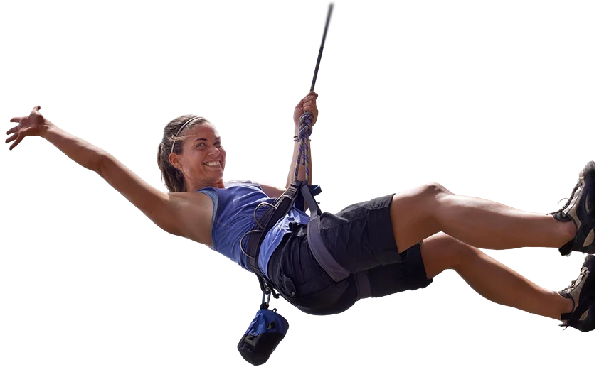 Kobieta skacząca — cennik usług księgowych Caishen dopasowany do Twojej firmy