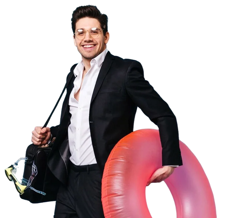 Biznesmen w garniturze — pełna księgowość dla spółek prowadzona przez Caishen