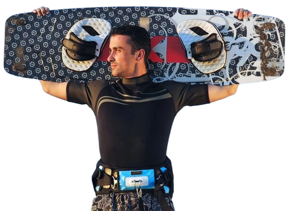 Kitesurfer na wodzie — nadzór księgowy i eksperckie wsparcie finansowe Caishen