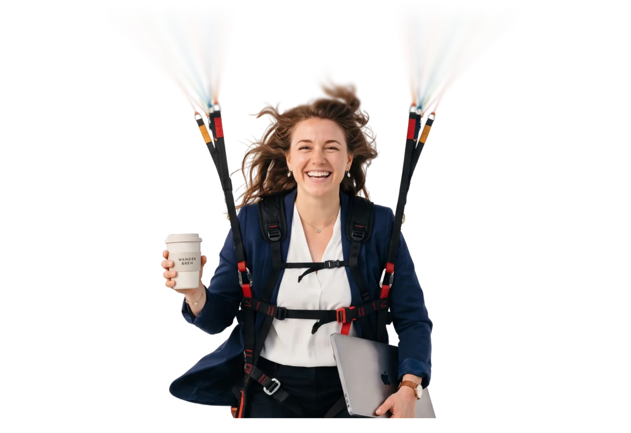 Kobieta z laptopem na świeżym powietrzu — sprawozdanie finansowe spółek bez stresu